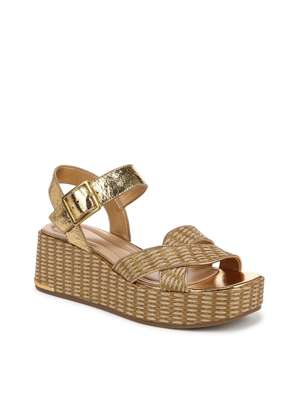 SARTO Tilly 3 Platform Heels Leather Sandal